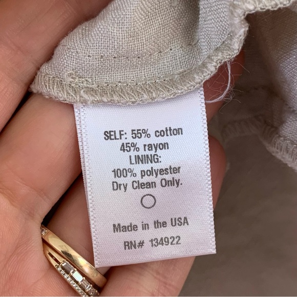 Emerson Fry Dress Drawstring Shift Short Sleeved Mini Summer Capsule Tan Size XS - Picture 8 of 10